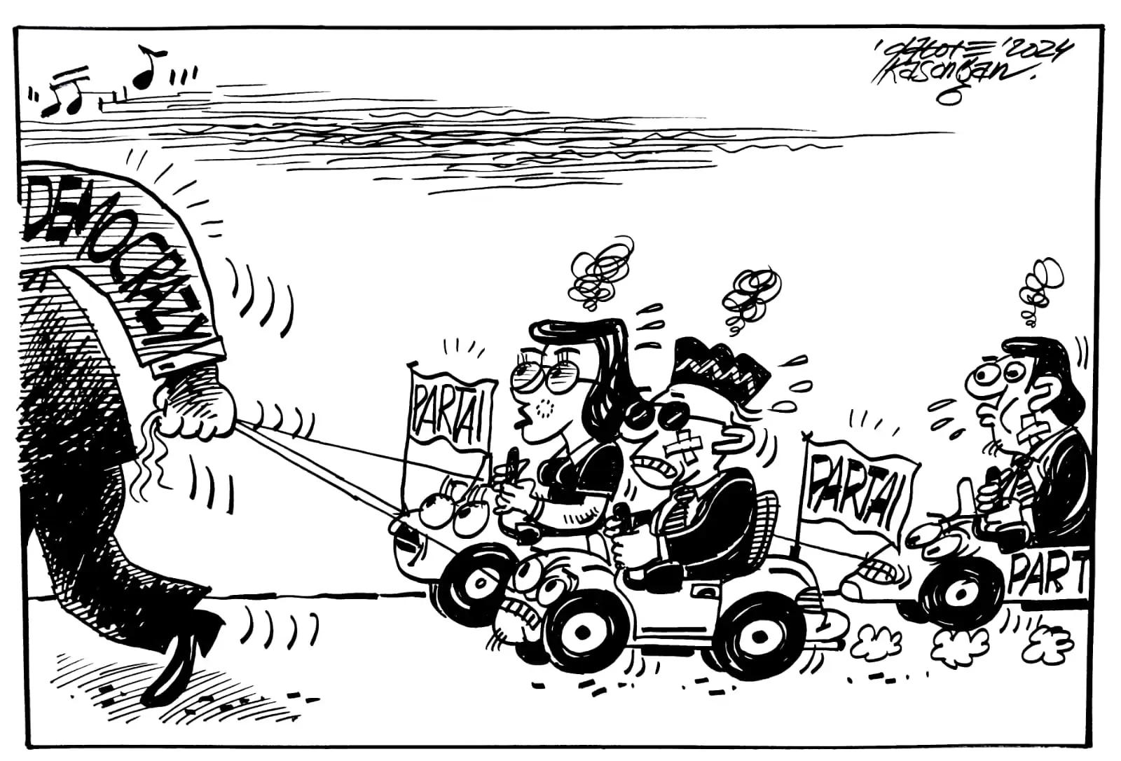 Karikatur - Ilustrasi - DEMOCRAZY (Dok MI)