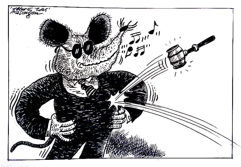 Karikatur - Ilustrasi - Kebal Hukum (Gatot Eko Cahyono)