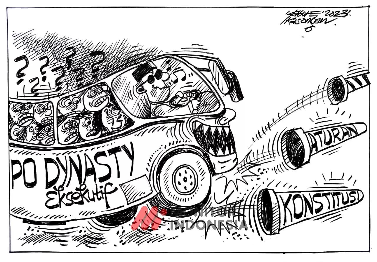 Karikatur - Ilustrasi - Sopir Ugal-ugalan