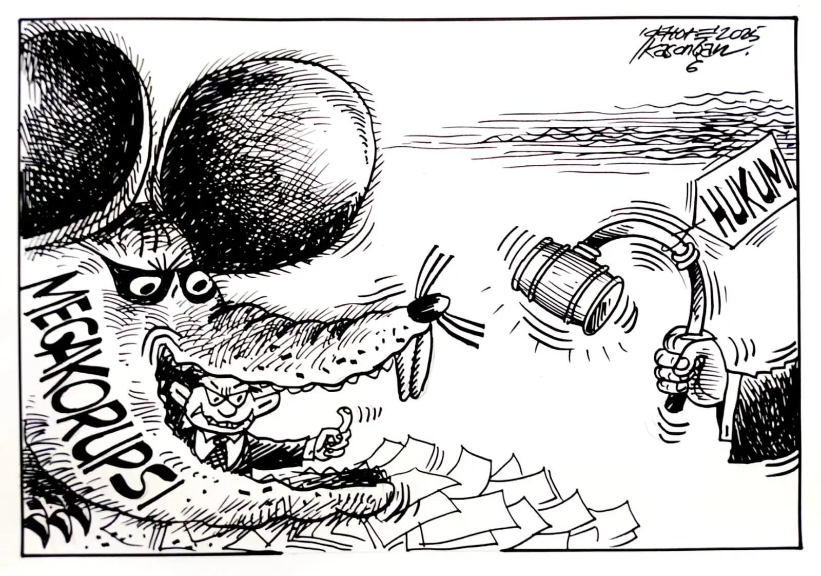 Karikatur - Ilustrasi - Palunya Lembek (Monitorindonesia.com)