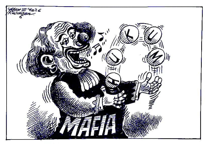 Karikatur - Ilustrasi - Mafia Hukum (Dok MI)