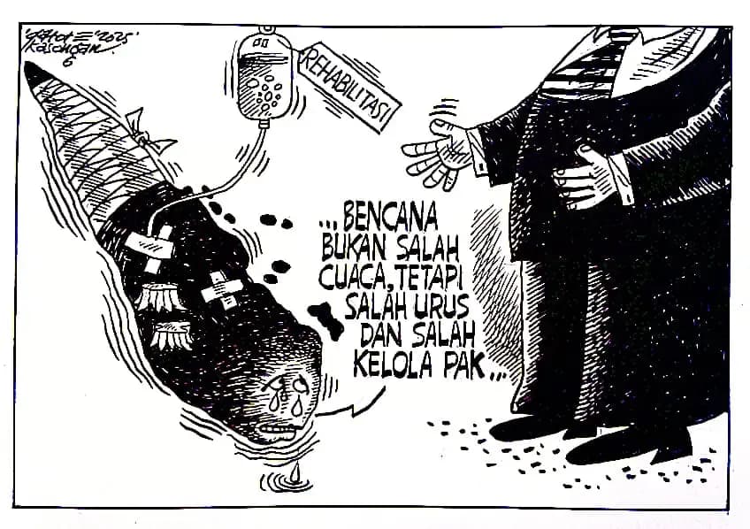 Karikatur - Ilustrasi - Salah Urus dan Salah Kelola(Foto: Dok MI/Gatot Eko Cahyono)