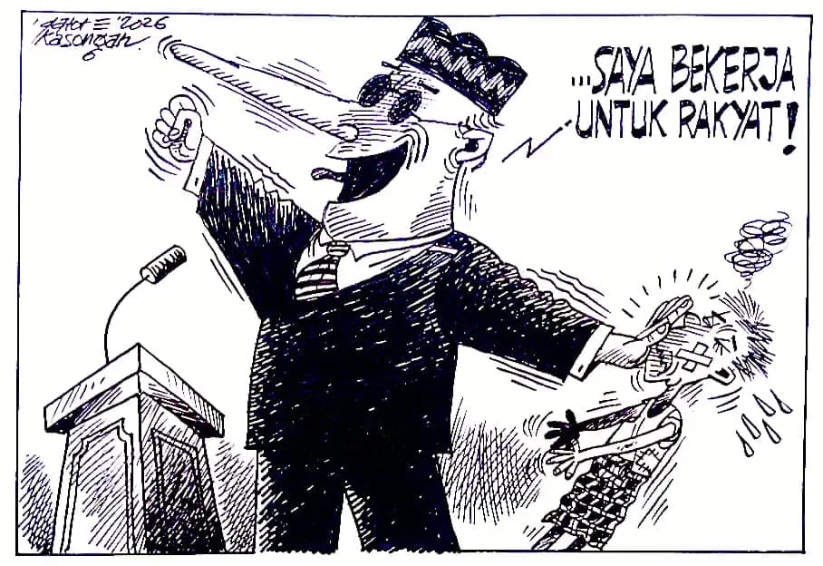 Karikatur - Ilustrasi - Bekerja untuk Rakyat (Dok MI)
