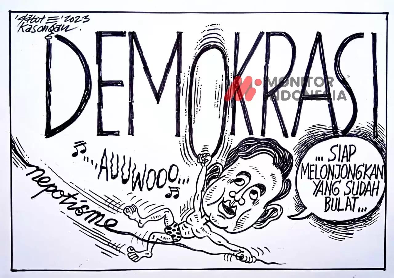 Karikatur - Ilustrasi - Demokrasi (Monitorindonesia.com)