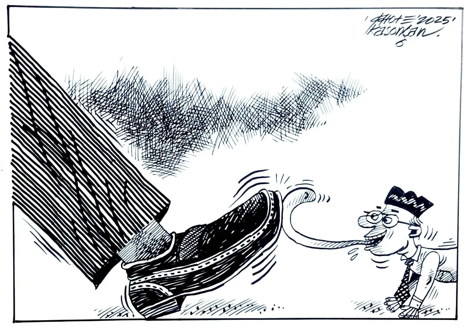 Ilustrasi - Karikatur - Penjilat (Monitorindonesia.com)