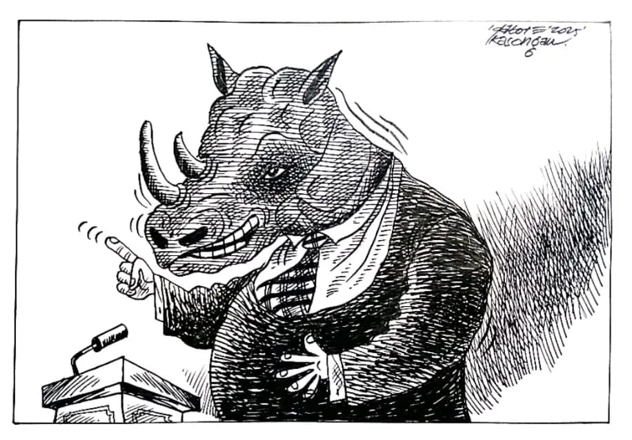 Karikatur - Ilustrasi - Tidak Punya Rasa Malu (Gatot Eko Cahyono)