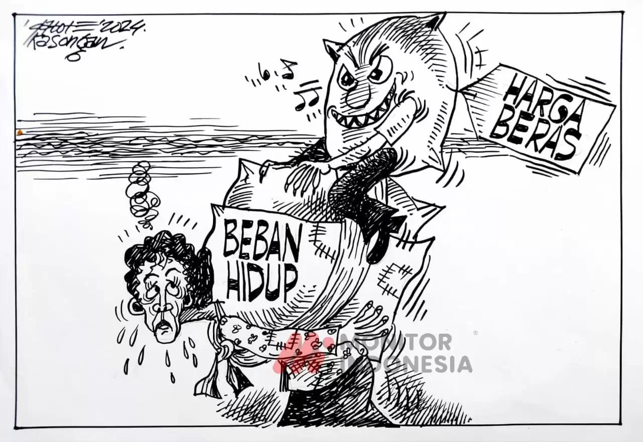 Karikatur - Ilustrasi - Beban Hidup Semakin Berat