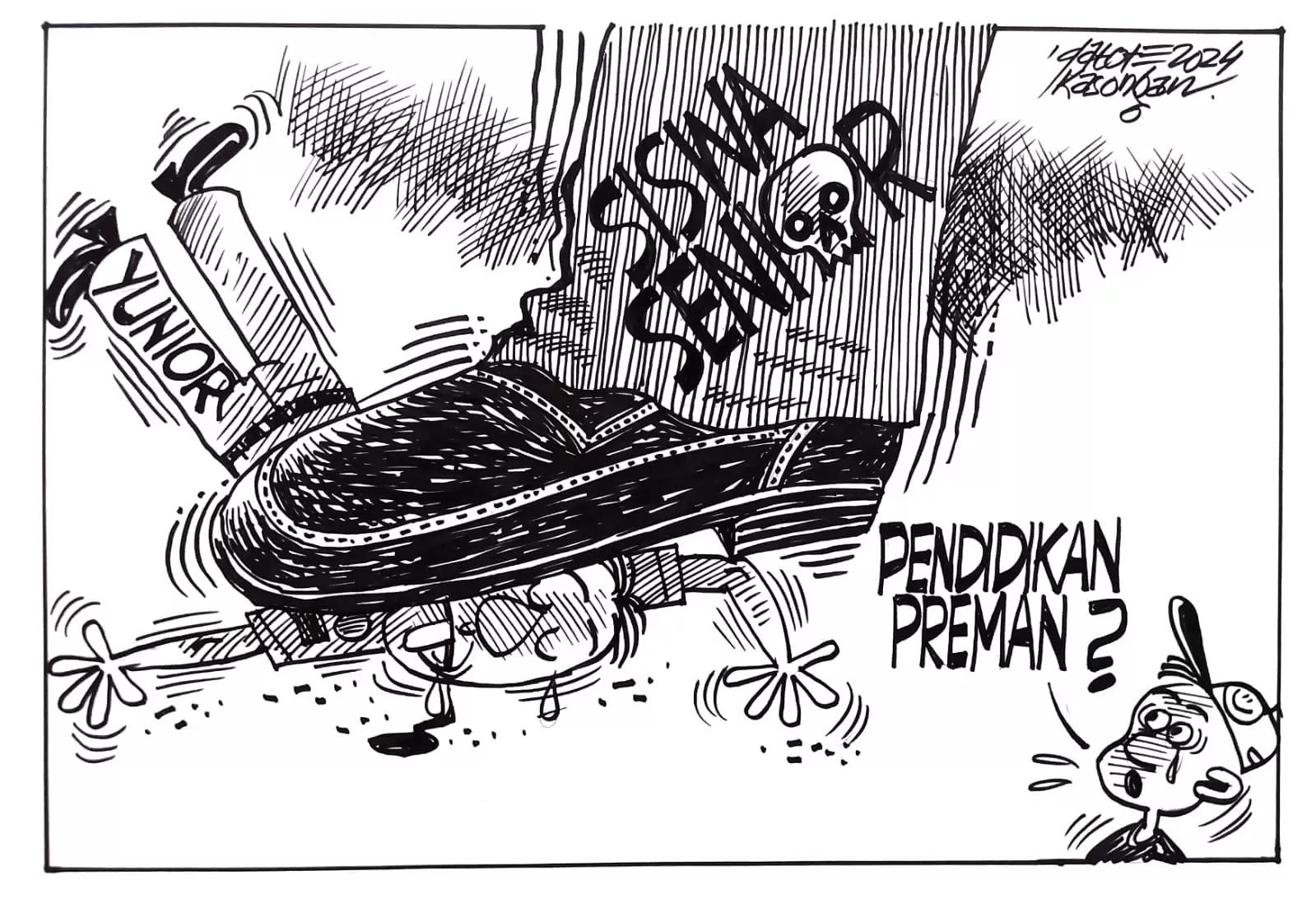 Karikatur - Pendidikan Preman?