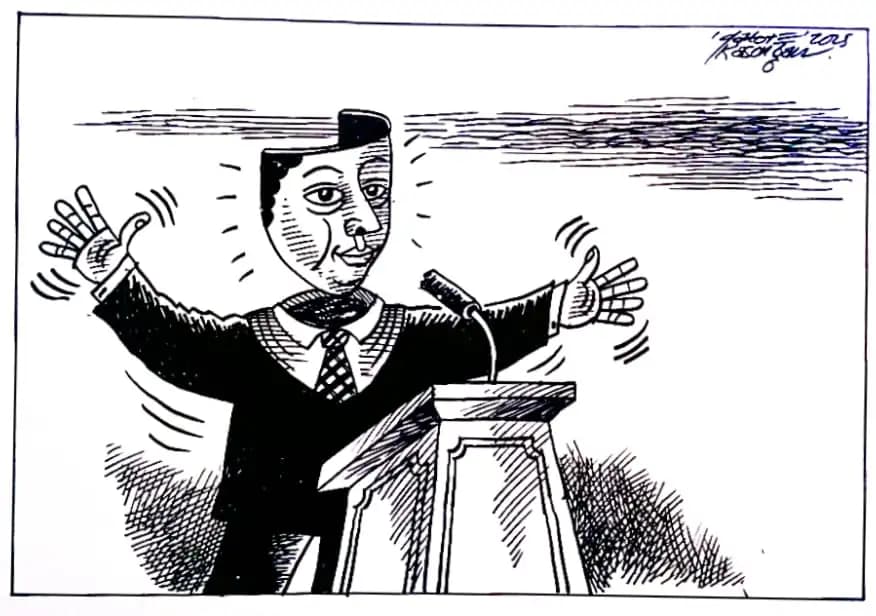 Karikatur - Ilustrasi - Pejabat Pencitraan (Gatot Eko Cahyono)