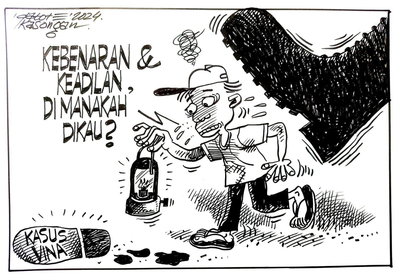 Ilustrasi - Karikatur - Kebenaran dan Keadilan, di manakah Dikau?