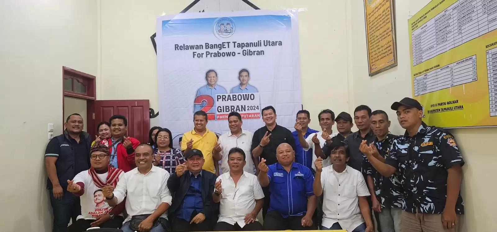 Sahabat Ara dan RE Nainggolan Deklarasikan Dukungan ke Prabowo-Gibran