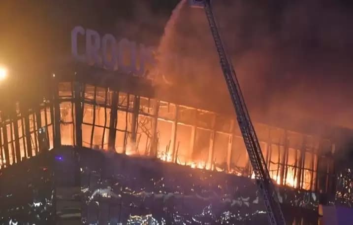 Korban Bertambah  Jadi 93 Jiwa Akibat Serangan di Gedung Konser Moskow