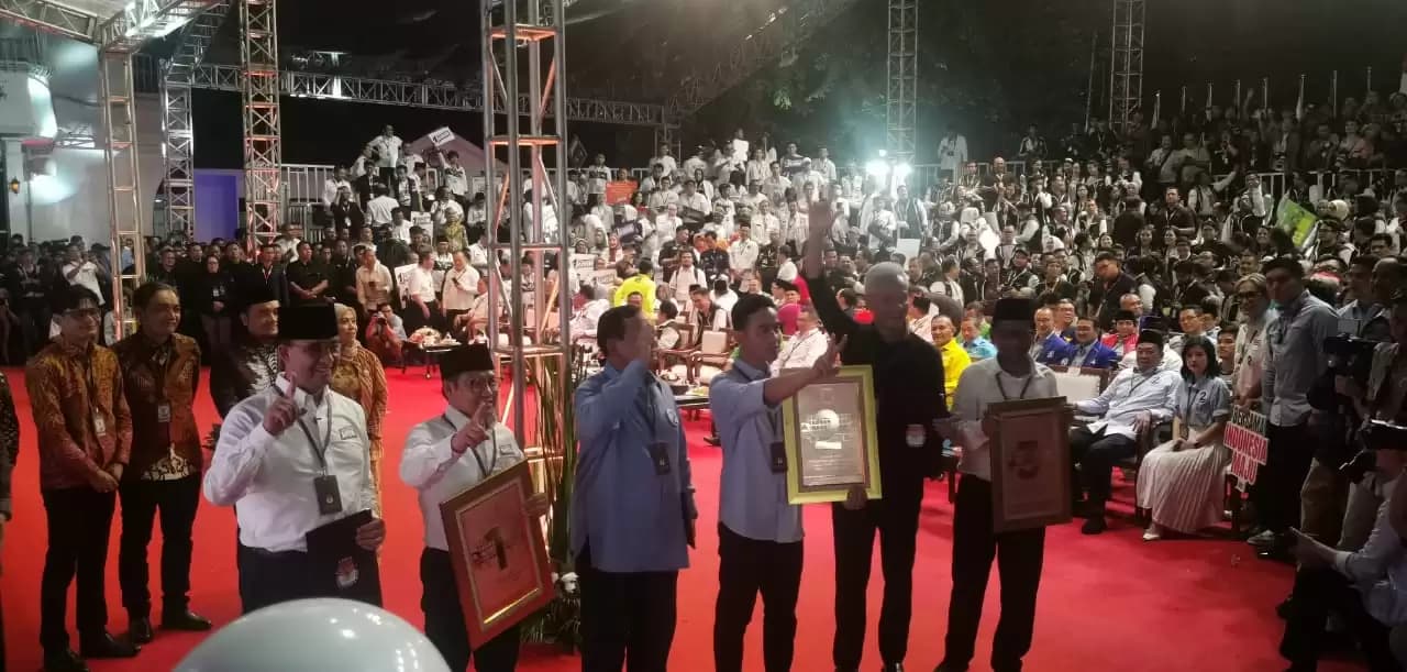 Akhirnya Nomor Urut Pasangan Capres-Cawapres 2024 Ditetapkan