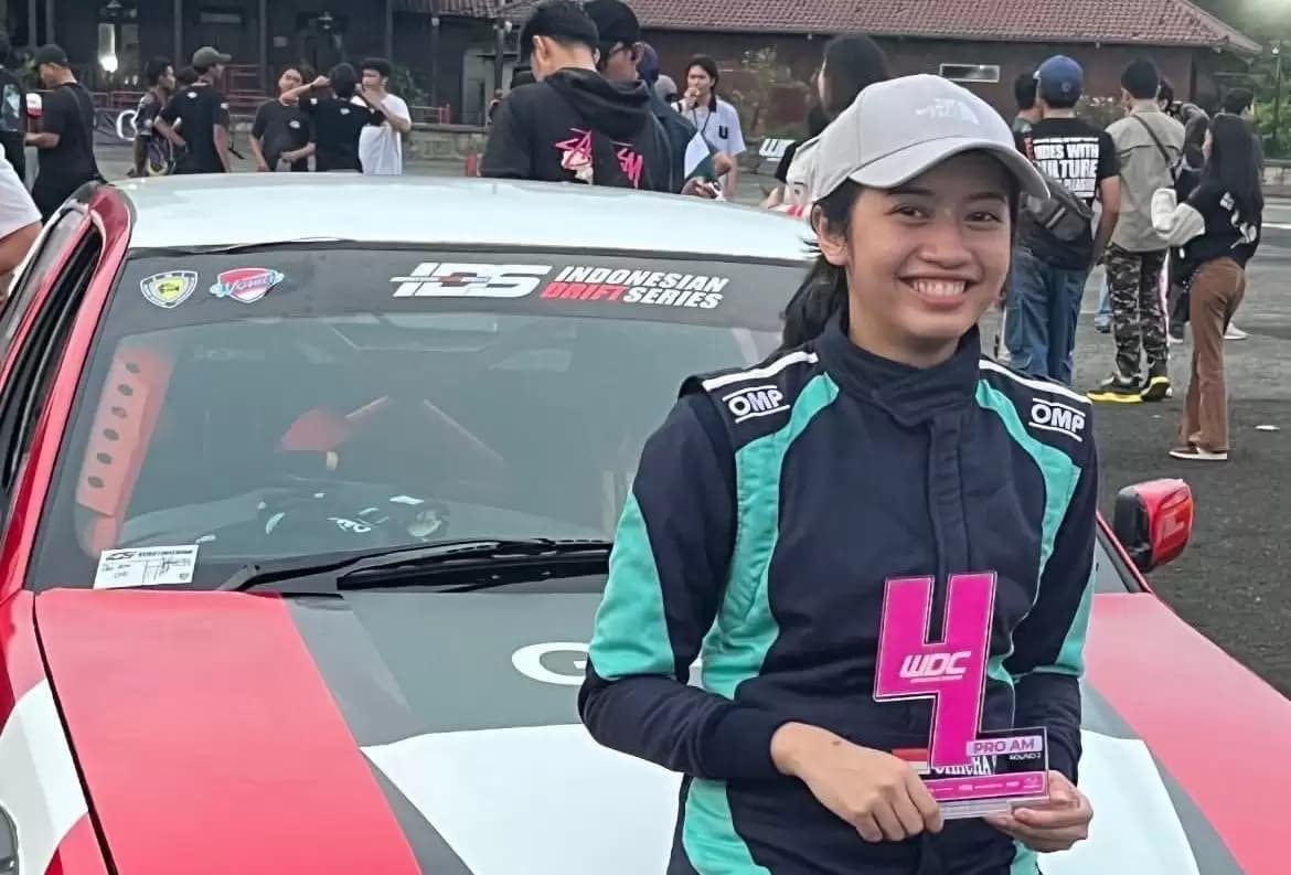 Putri Bamsoet, Sabet Juara 4 Women's Drift Challange Amateur IDS di Ajang IIMS 2024