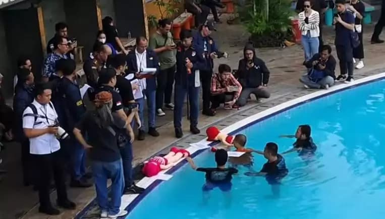 115 Adegan Rekonstruksi Pembunuhan Dante Anak Tamara Tyasmara
