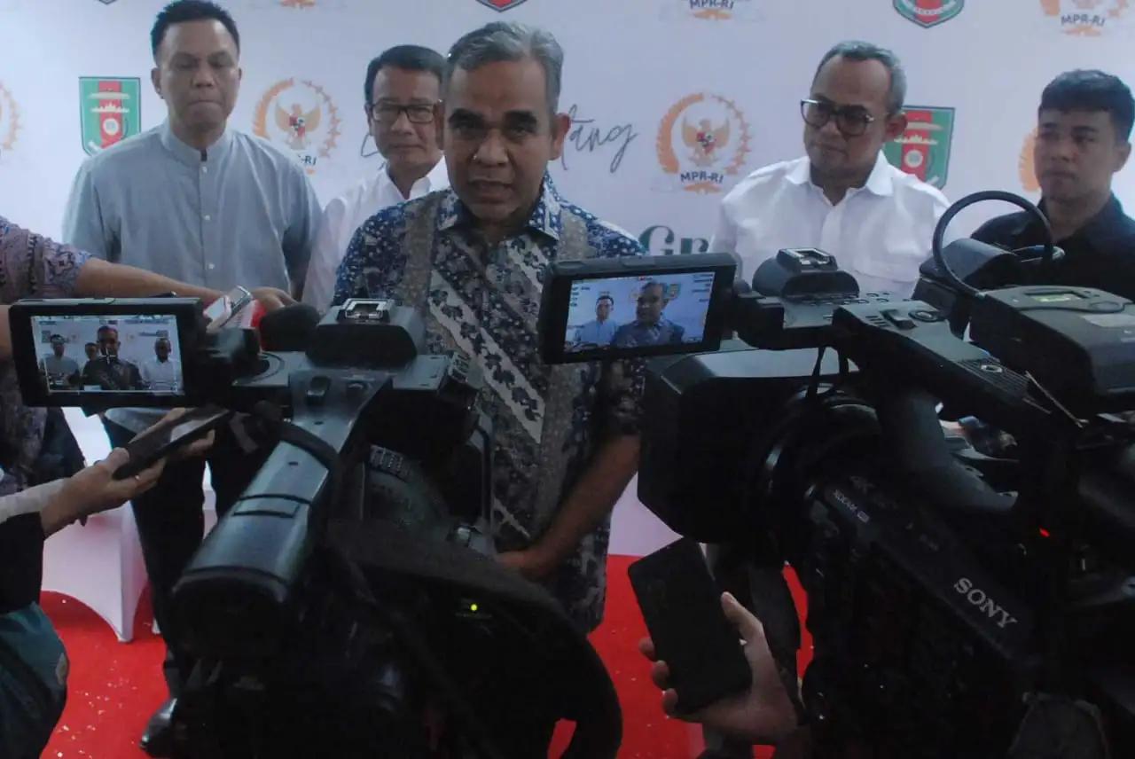 Ketua MPR RI Ahmad Muzani Lepas 15 Unit Bus Mudik Gratis Tujuan Lampung (Foto: MI/Jiani)