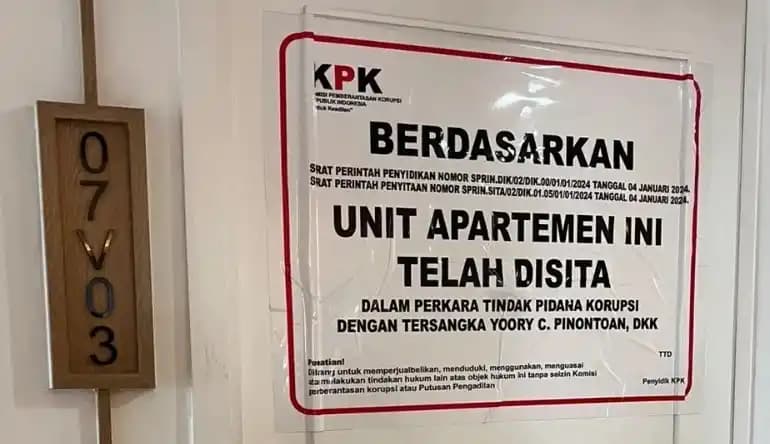 2 Unit Apartemen dan 2 Bidang Tahan senilai Rp 22 M Milik Eks Bos Totalindo Disita KPK