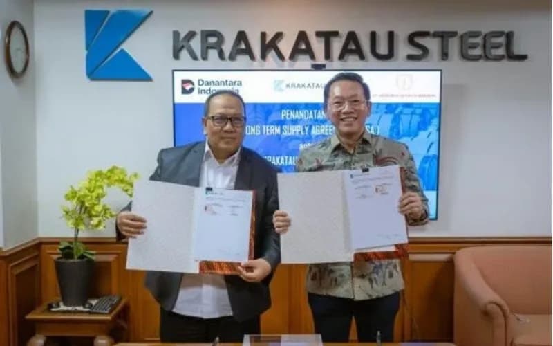 Perkuat Industri Baja Nasional, Krakatau Steel (KRAS) Teken Kontrak Pasokan dengan Kerismas Group