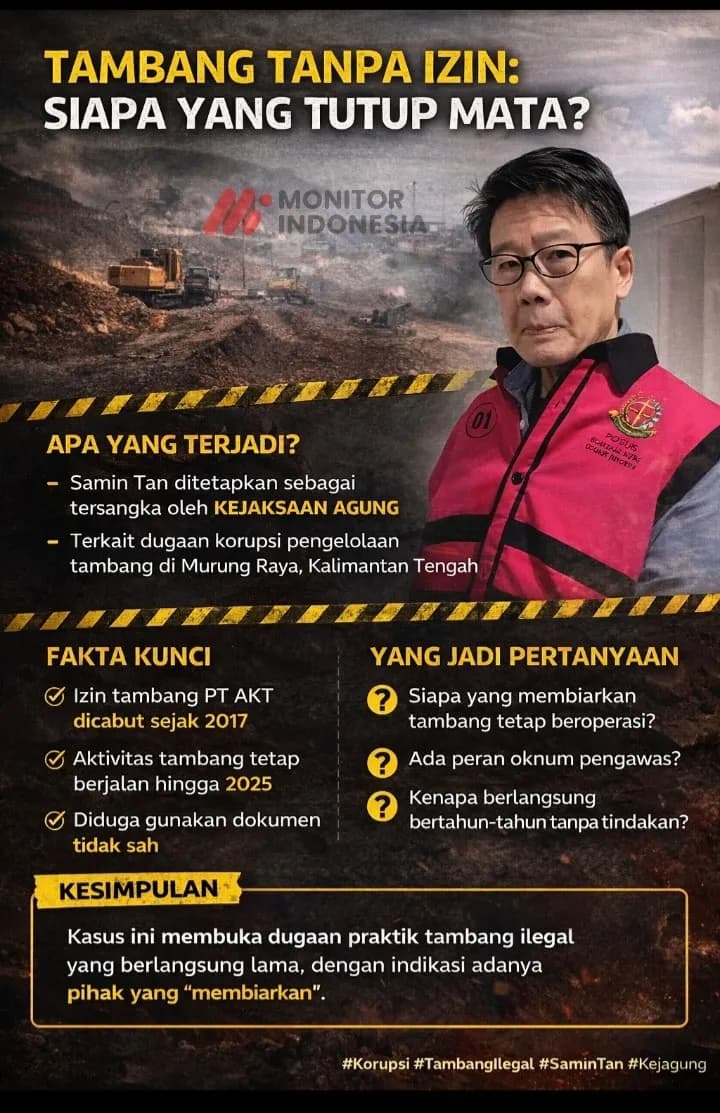 Aset Disita, Skandal Terbuka: Tambang Ilegal Samin Tan Tak Sendirian?
