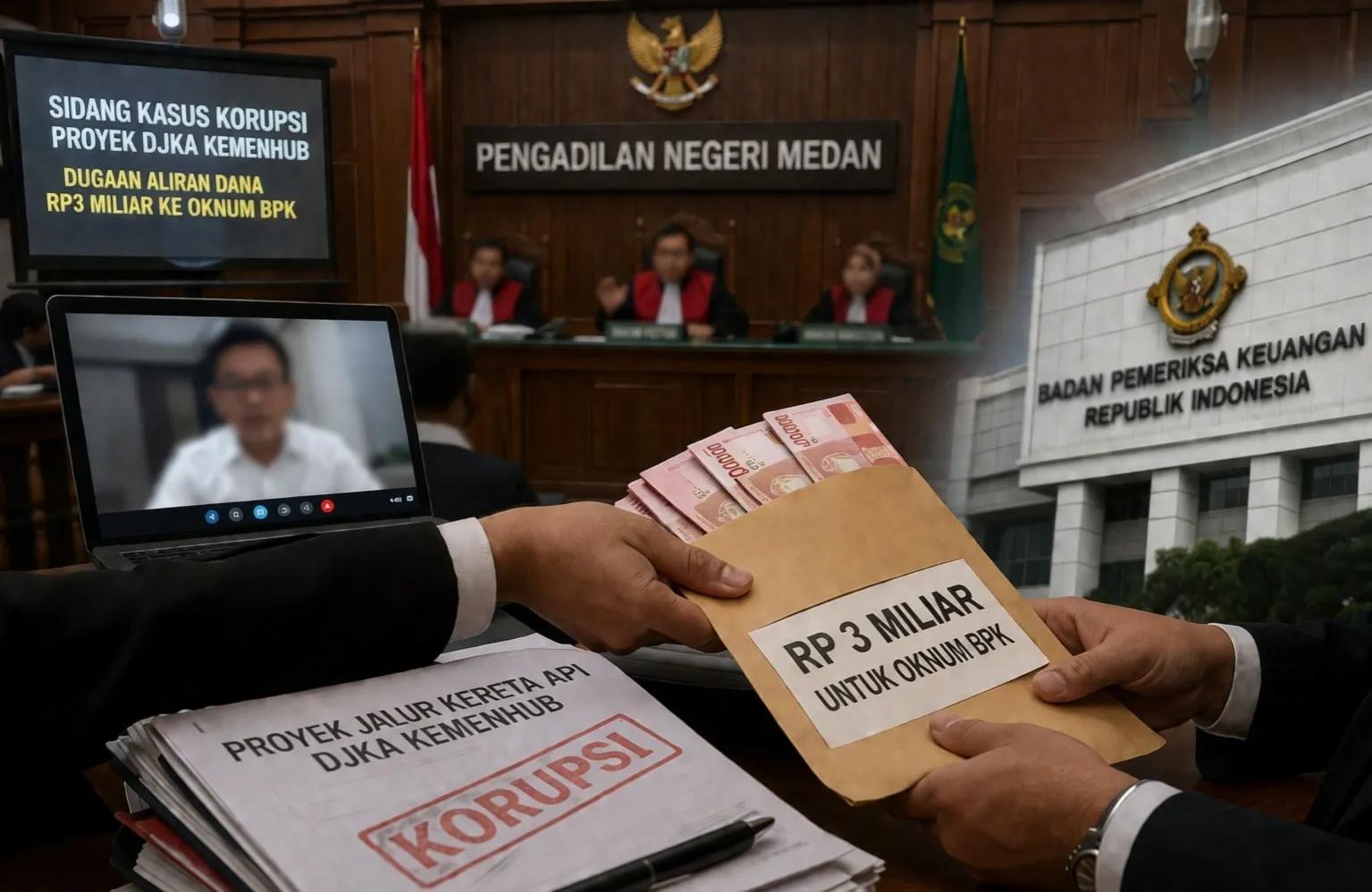 Sedap! Oknum BPK Diduga Keciprat Rp3 M Korupsi DJKA, Hakim Geram!