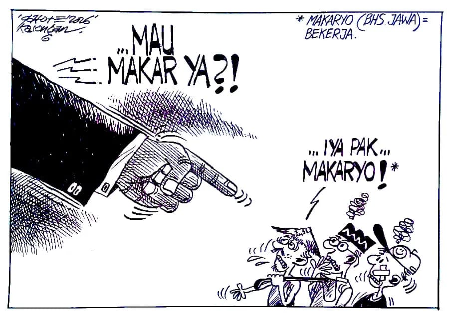 Makaryo=Bekerja