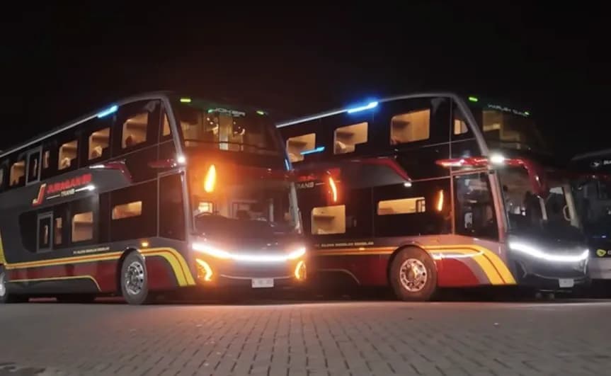 Intip Kemewahan Bus Double Decker Juragan 99 Trans