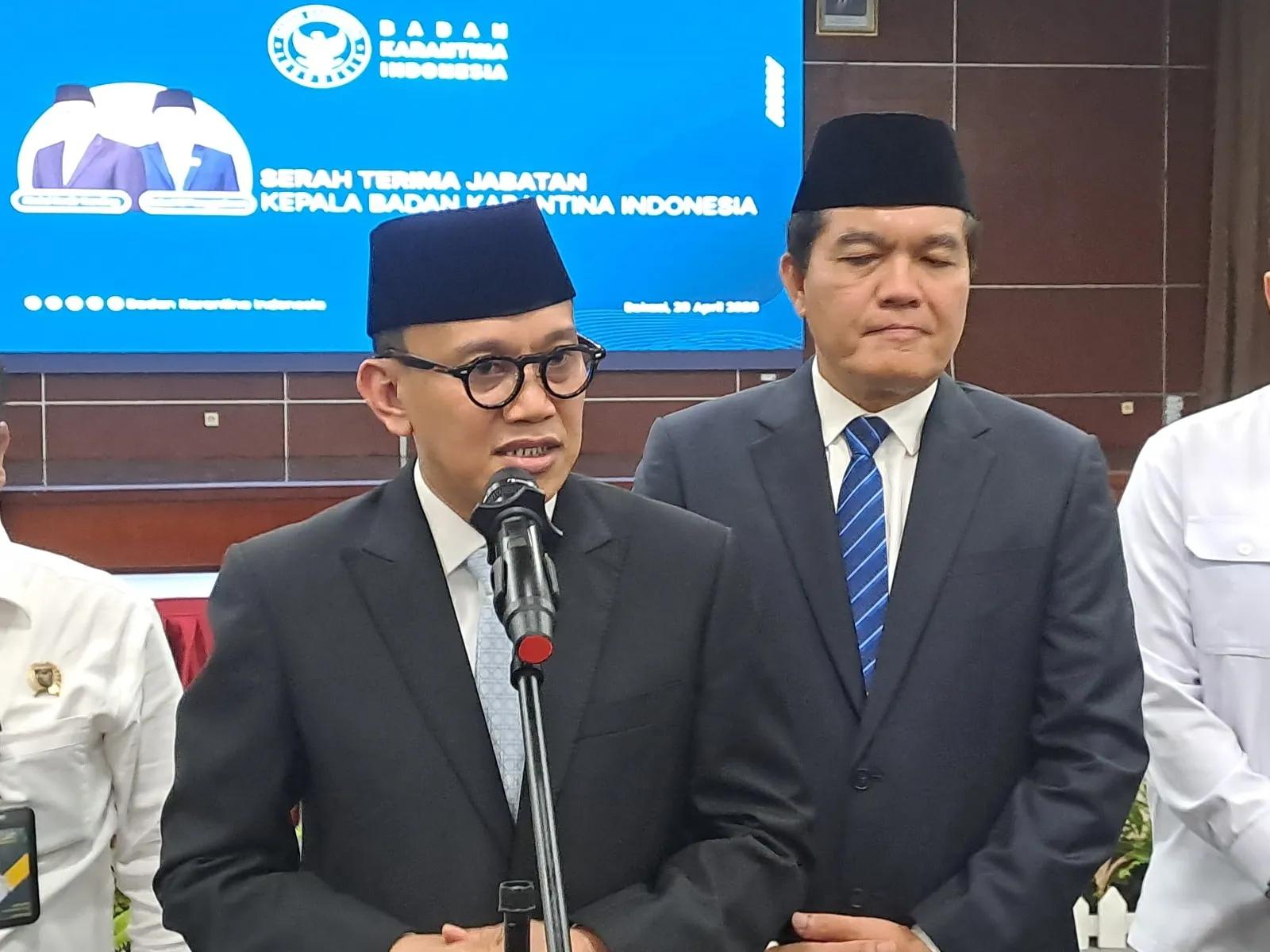 Abdul Kadir Karding Resmi Pimpin Barantin, Siap Dorong Peran Karantina untuk Ekonomi dan Ekspor