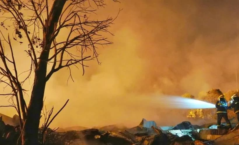 Ledakan Dahsyat Pabrik Kembang Api di China, 21 Orang Tewas