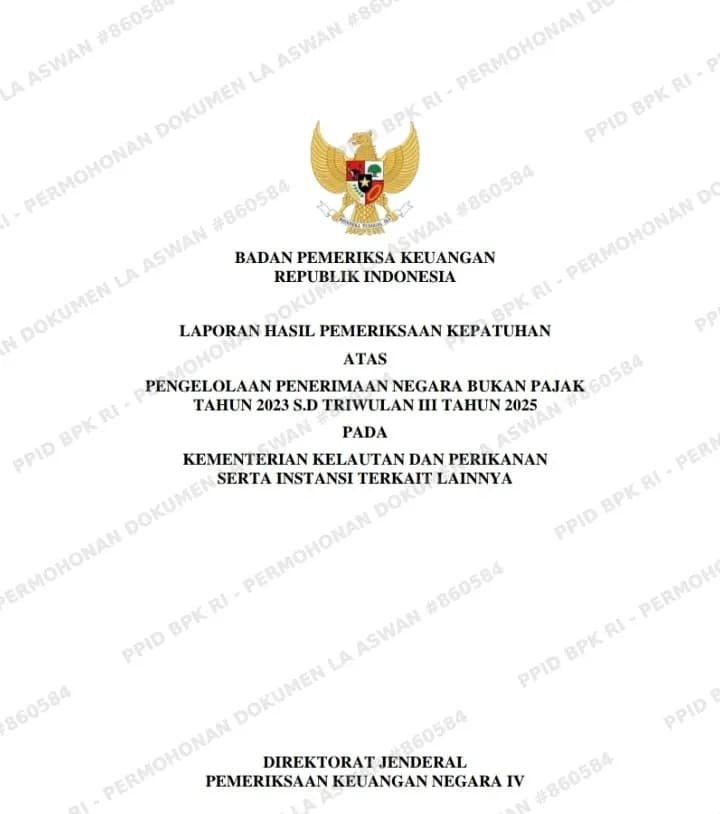 BPK Bongkar Dugaan Kebocoran Tata Kelola Lobster: Kuota BBL Diduga Jebol, Negara Rugi Puluhan Miliar