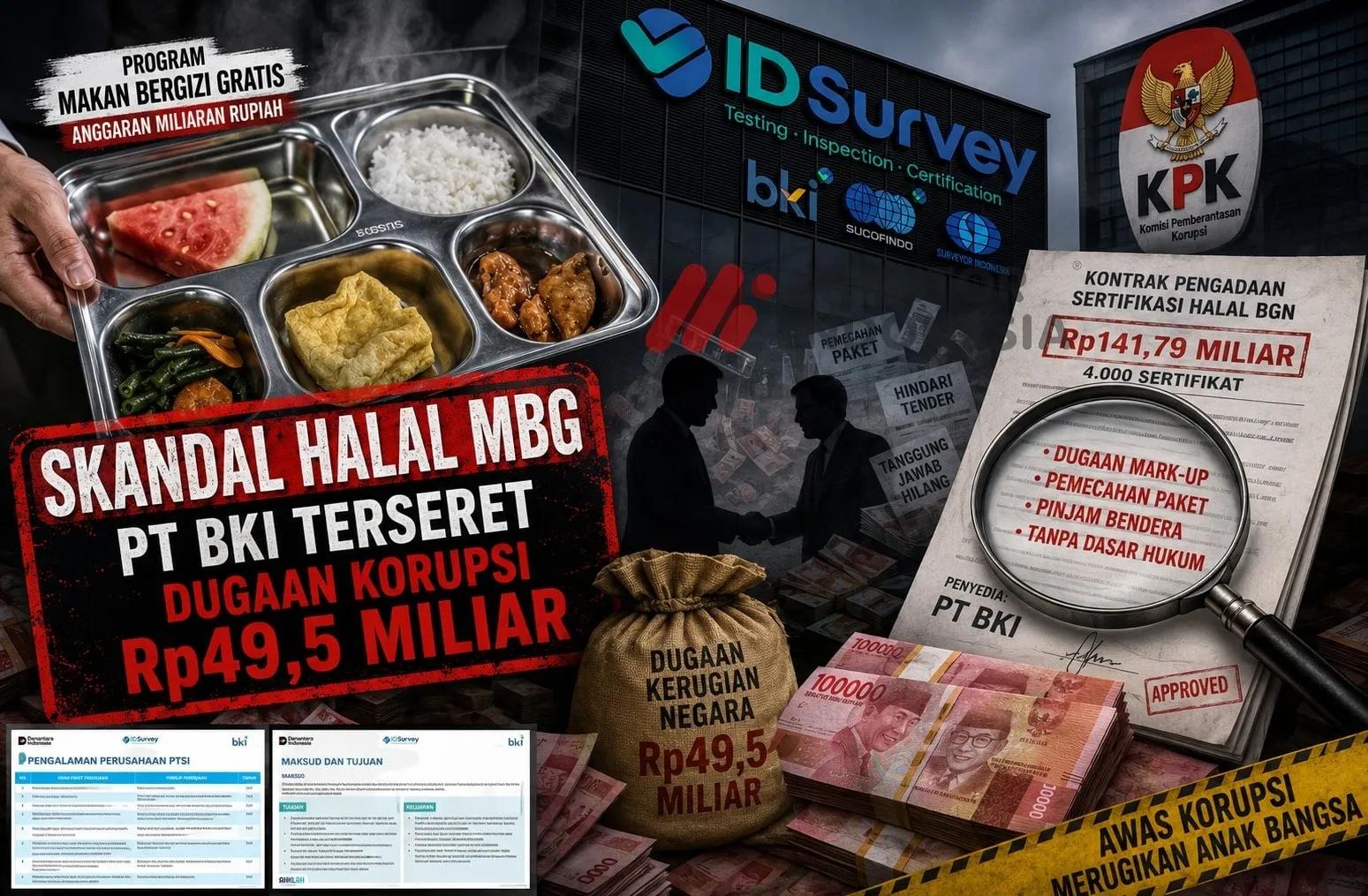 PT BKI Terseret Skandal Proyek Halal MBG Rp 141,79 M