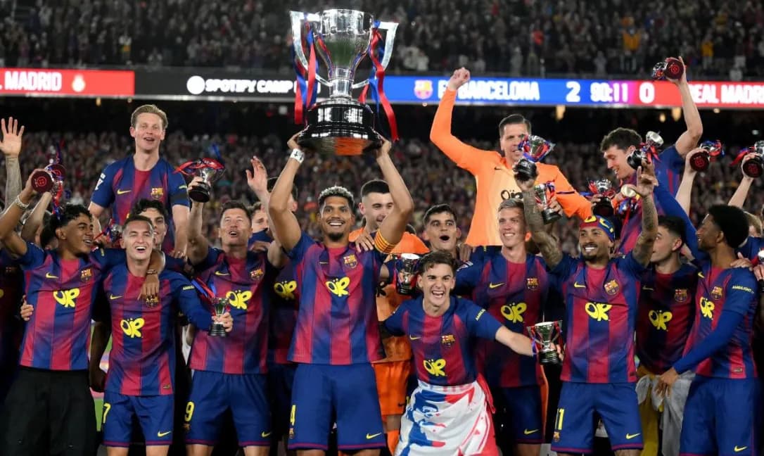 Tekuk Real Madrid 2-0, Barcelona Juara Liga Spanyol