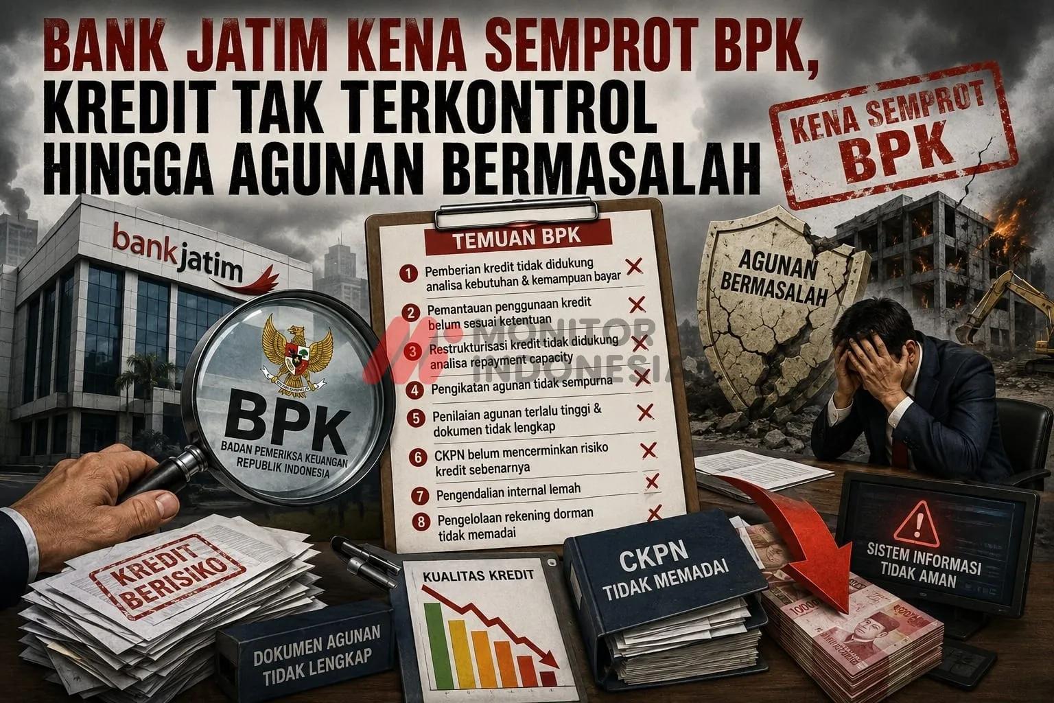 Bank Jatim Kena Semprot BPK, Kredit Tak Terkontrol hingga Agunan Bermasalah
