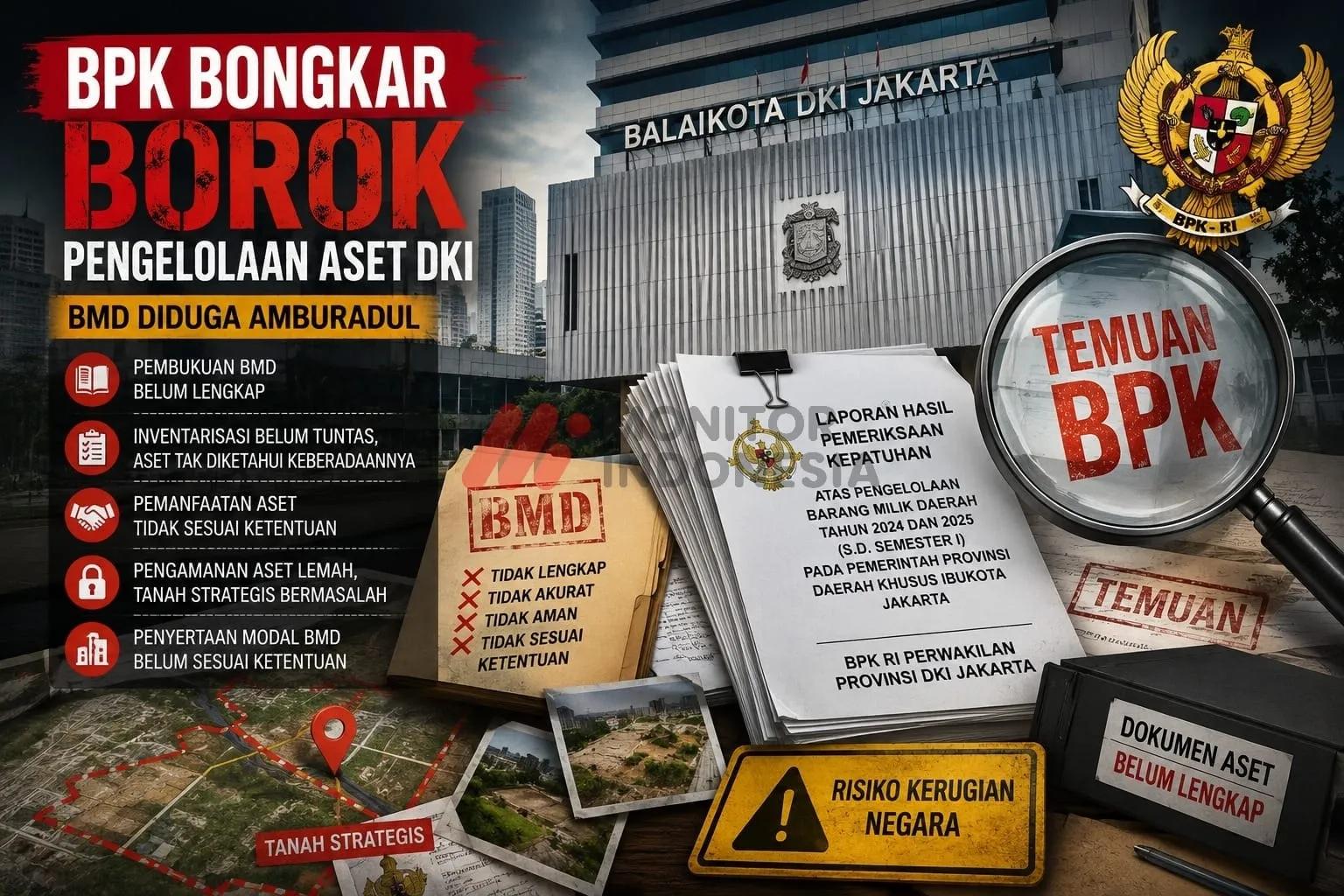 Borok Pengelolaan Aset DKI: BMD Amburadul hingga Pengamanan Tanah Bermasalah