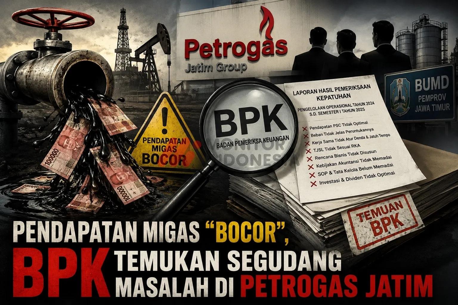 Pendapatan Migas “Bocor”, BPK Temukan Segudang Masalah di Petrogas Jatim