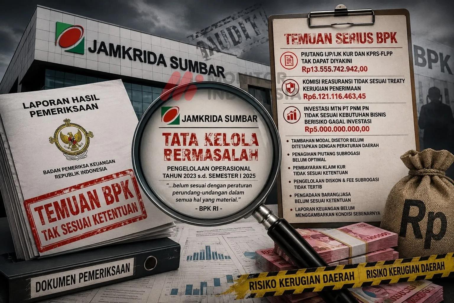Skandal Tata Kelola Jamkrida Sumbar Terkuak, BPK Beberkan Deretan Pelanggaran dan Risiko Kerugian