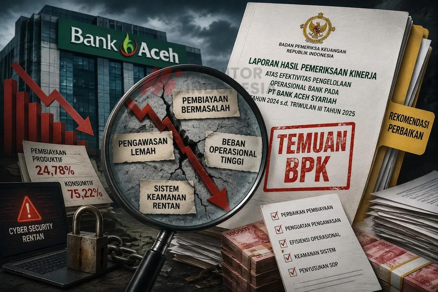 Temuan BPK di Bank Aceh Syariah: Pembiayaan Bermasalah, Pengawasan Lemah hingga Sistem Keamanan Disorot