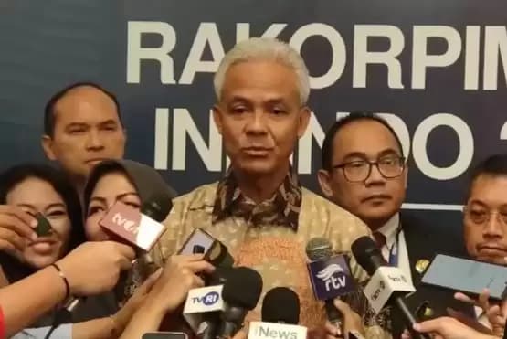Kamu percaya nggak suara saya segitu?, kata Ganjar Pranowo. (Foto: MI/Dhanis)