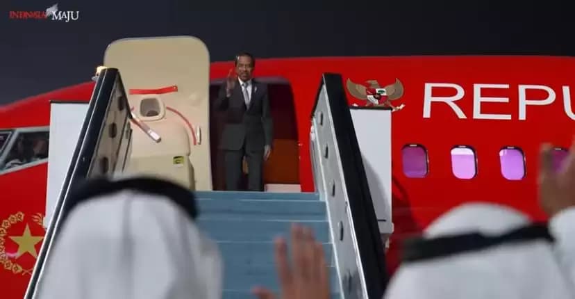 Presiden Joko Widodo Kembali ke Tanah Air Usai Kunjungan ke Dubai