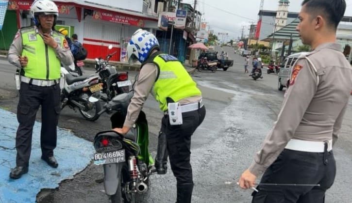 Polisi Amankan 21 kendaraan Akibat Pake Knalpot Brong