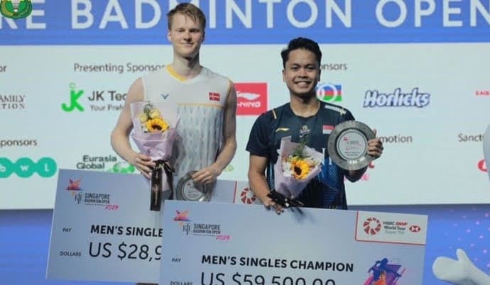 Presiden Jokowi Ucapkan Selamat Kepada Ginting Juarai Singapore Open 2023