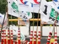 APK dipasang di stick cone pembatas jalur sepeda