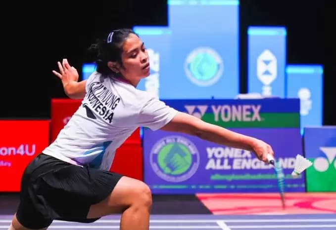 Gregoria Sesalkan Kekalahan di Perempat Final All England Open 2024