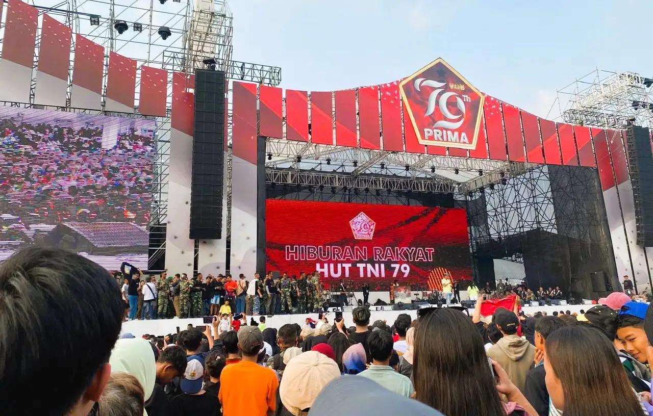 Hiburan Rakyat HUT TNI ke-79 PRIMA. (Foto: MI/Nuramin)