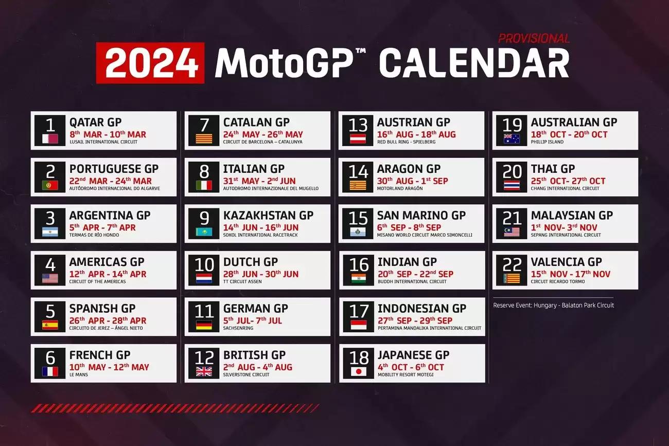Terlalu Banyak, 44 Seri MotoGP 2024 Tuai Kritikan