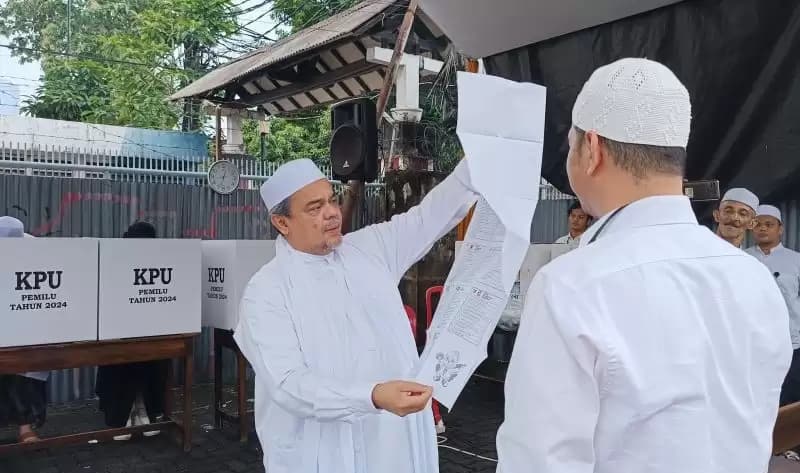 AMIN Kalah di TPS Habib Rizieq, Prabowo-Gibran Menang Telak
