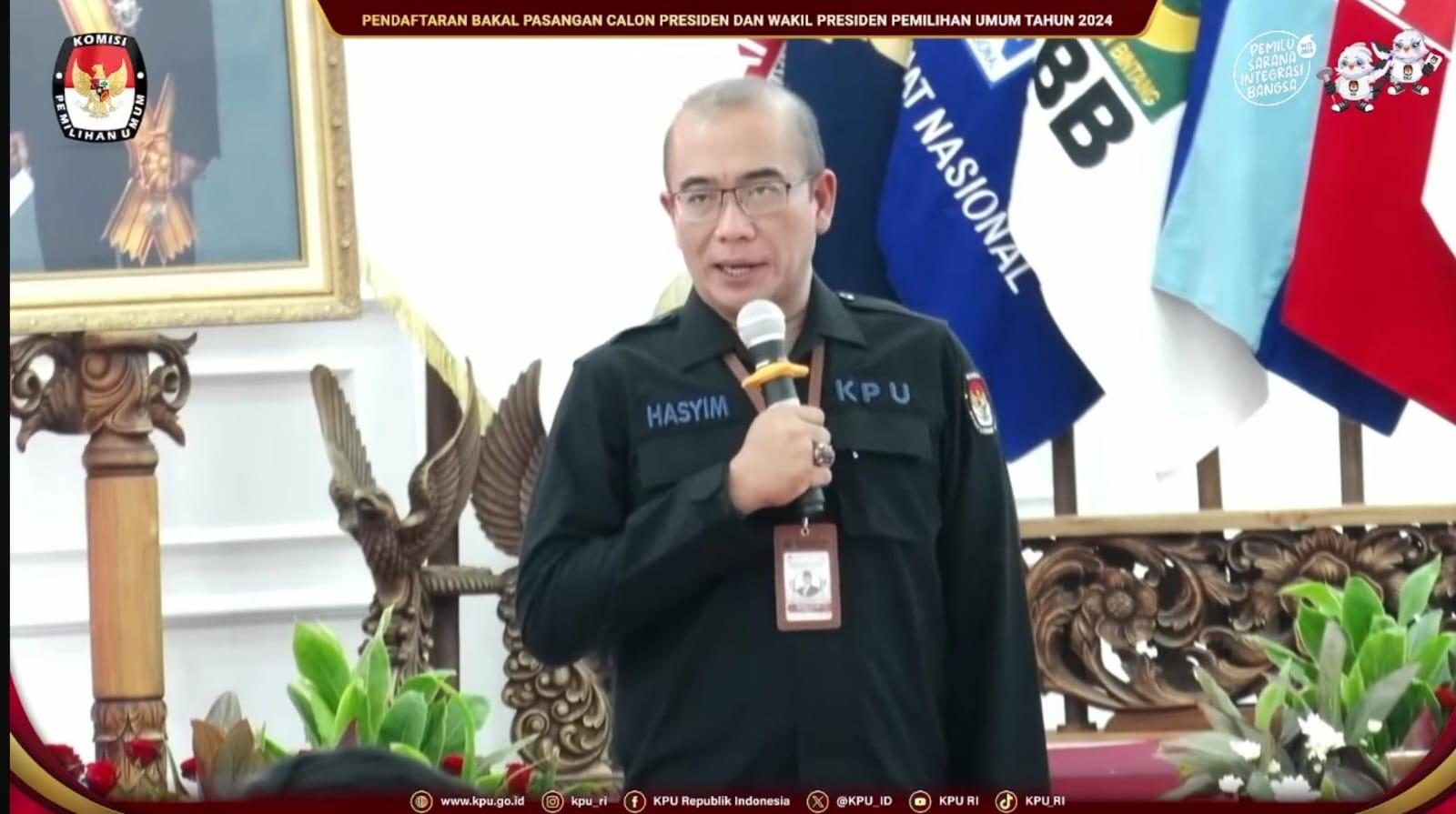 KPU Nyatakan Dokumen Persyaratan Pendaftaran Prabowo-Gibran Lengkap