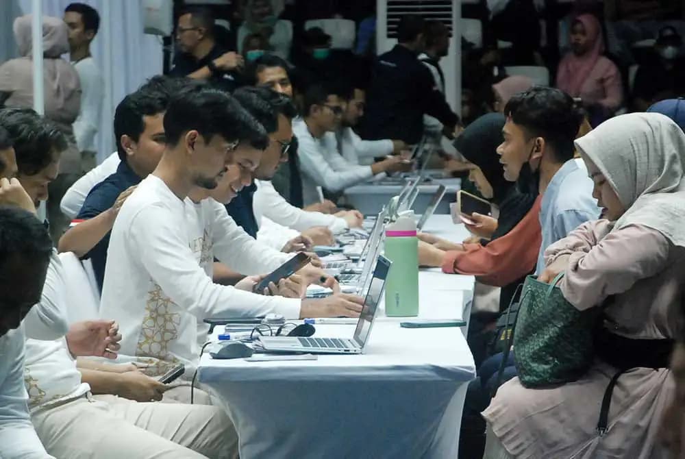 Penukaran Uang Rupiah di Serambi 2025 (Foto: MI/Jiani)