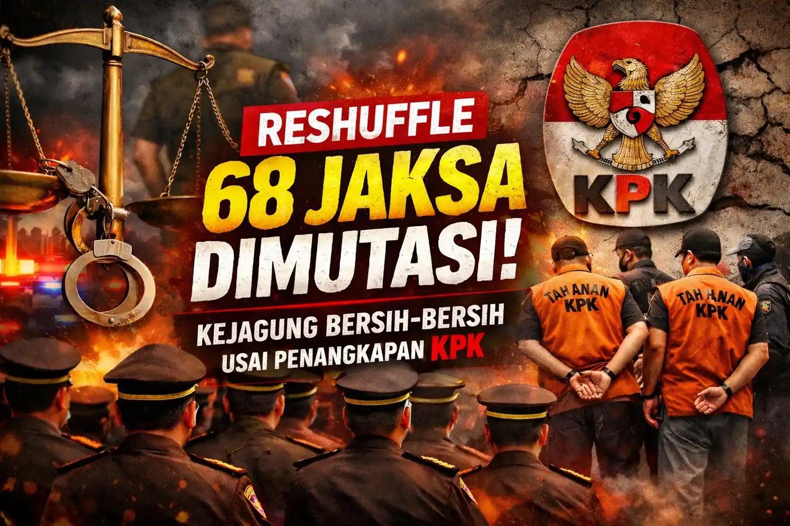 68 Jaksa Direshuffle Usai OTT KPK