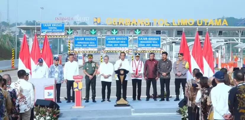 Jokowi Resmikan Jalan Tol Pamulang-Cinere-Raya Bogor