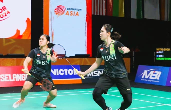 Ribka dan Lanny Bawa Tim Putri Indonesia Unggul 4-0 atas Kazakhstan